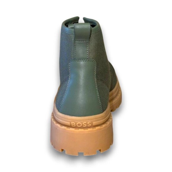 BOSS Nebular Men's Green Leather/Textile Hike Boots US 9 (UK 8 EU 42) MSRP $230 - Picture 3 of 4